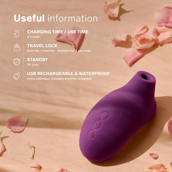 LELO Sona 2 Cruise Clitoral Stimulator, Cerise, 11.5 cm