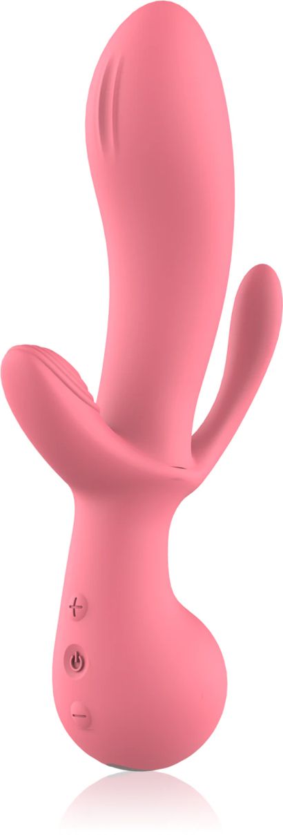 Dream Toys Amour Triple Pleasure Clair вибратор със стимулиране на клитора, 21.5 см