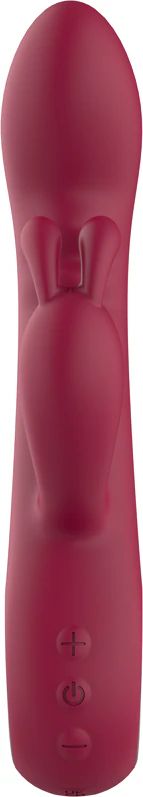 Dream Toys Glam Rabbit Vibe Clitoral Stimulation Vibrator, Wine, 22 cm