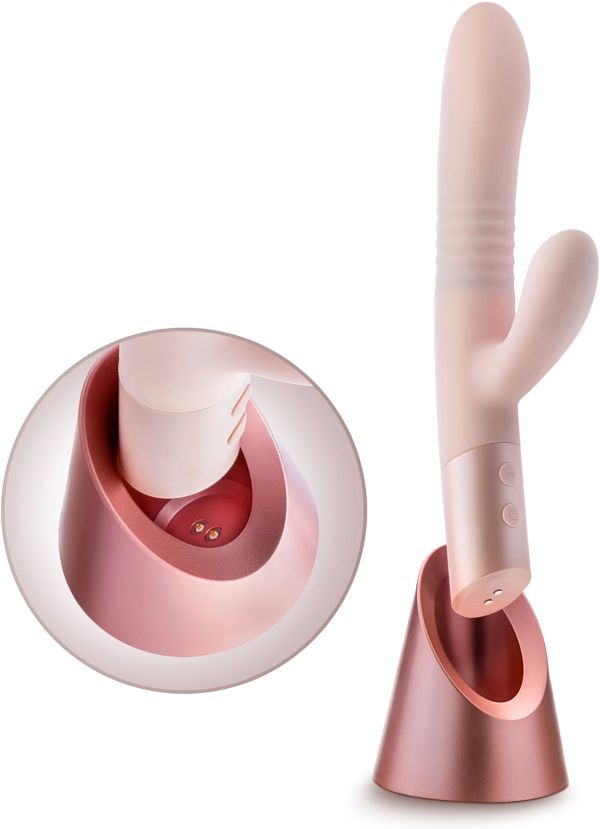 Blush Fraya Clitoral Stimulation Vibrator, Pink, 25.5 cm