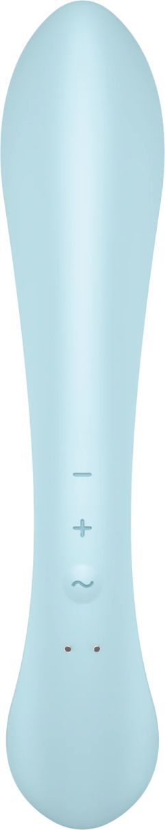 Satisfyer TRIPLE OH Clitoral Stimulation Vibrator, Blue, 23.5 cm
