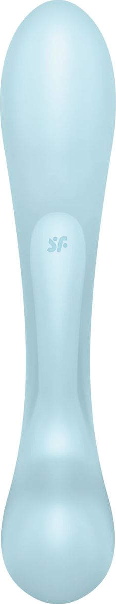 Satisfyer TRIPLE OH Clitoral Stimulation Vibrator, Blue, 23.5 cm