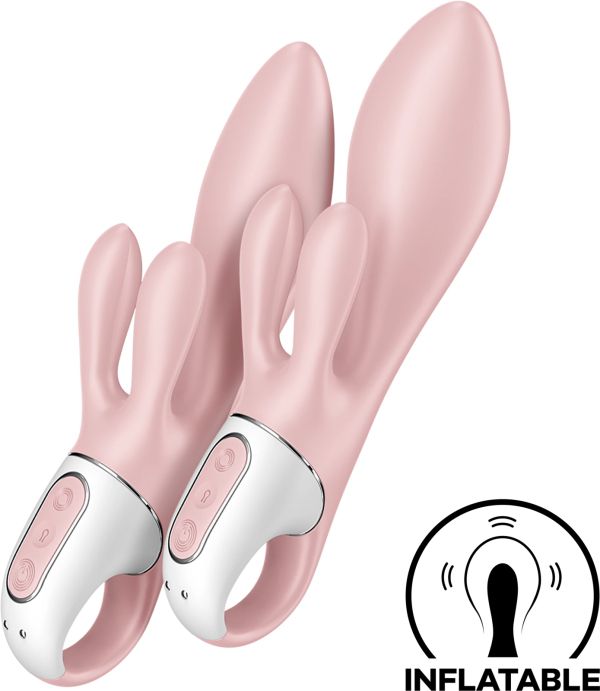 Satisfyer AIR PUMP Bunny 3 Vibrator, Pink, 20.7 cm