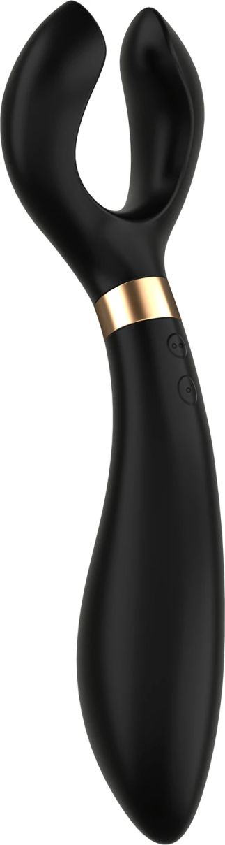 Satisfyer Endless Fun Couples Vibrator, Black/Gold, 23.5 cm
