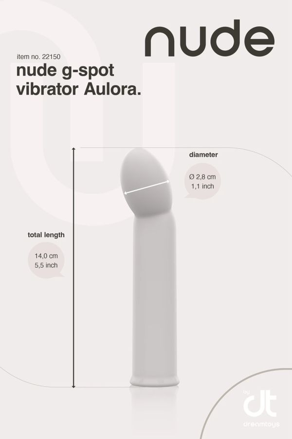 Dream Toys NUDE Aulora Travel G-Spot вибратор, Grey, 14 см