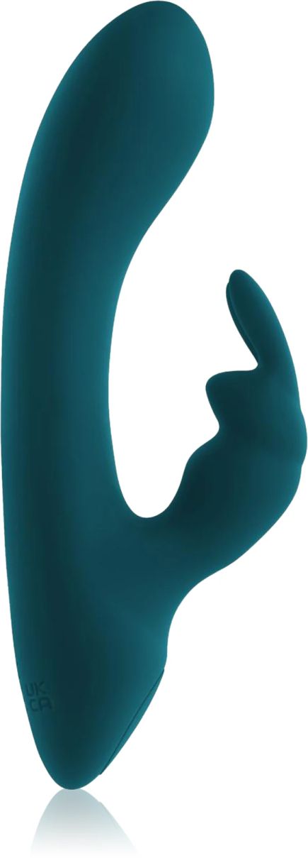 Playboy Toys Pleasure Lil Rabbit Green вибратор със стимулиране на клитора, Green, 14.5 см