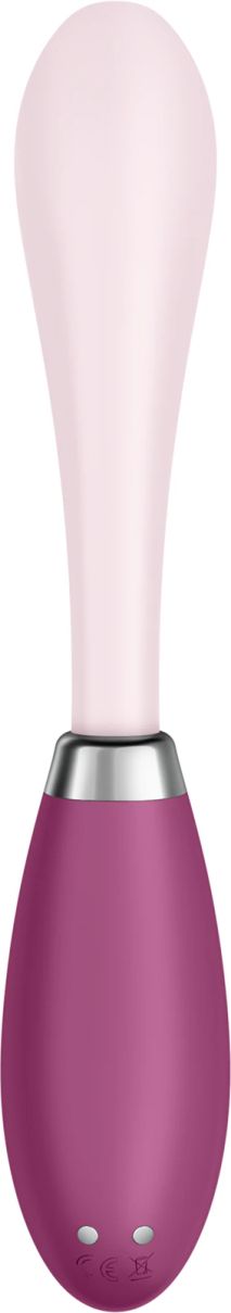 Satisfyer G-SPOT FLEX 3 Vibrator, Purple/Pink/Red, 19.3 cm