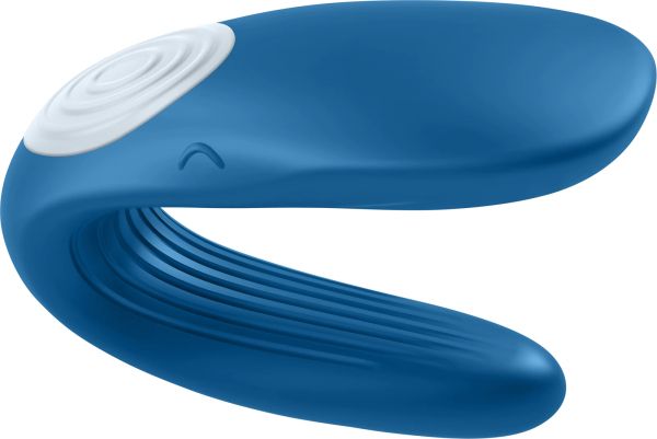 Satisfyer Partner Whale вибратор за двойки, Blue/White, 9 см