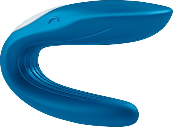 Satisfyer Partner Whale вибратор за двойки, Blue/White, 9 см