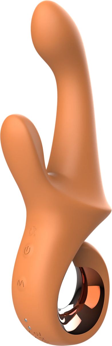 Dream Toys Glam G-Spot Clitoral Stimulation Vibrator, Orange, 22.7 cm