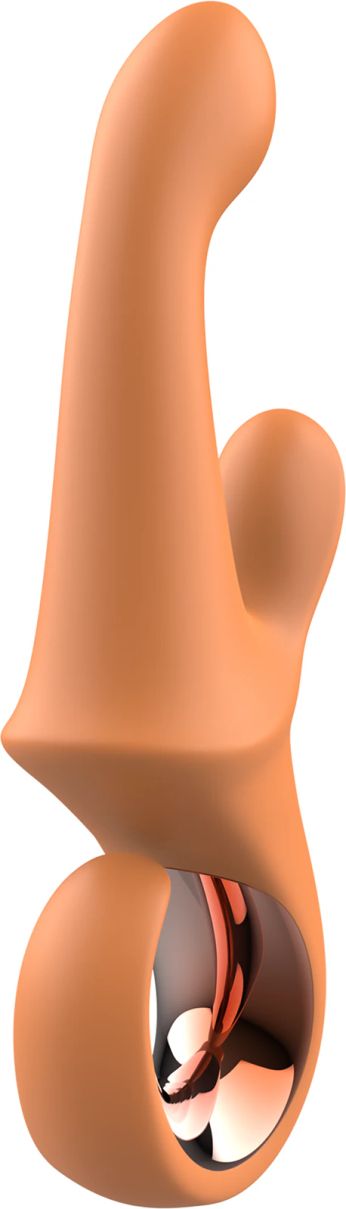Dream Toys Glam G-Spot Clitoral Stimulation Vibrator, Orange, 22.7 cm