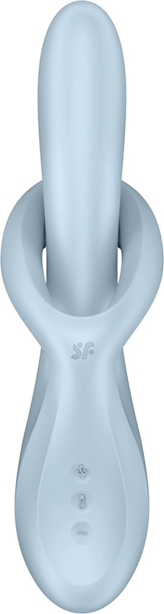Satisfyer HEAT FLEX 4 вибратор със стимулиране на клитора, Blue, 23 см