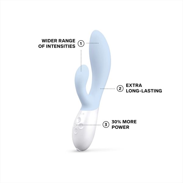 LELO INA 3 вибратор със стимулиране на клитора, Seafoam, 18.7 см