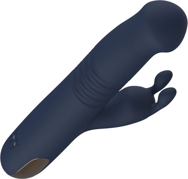 Dream Toys Goddess Collection Phaedra вибратор със стимулиране на клитора, Blue/Gold, 22.3 см
