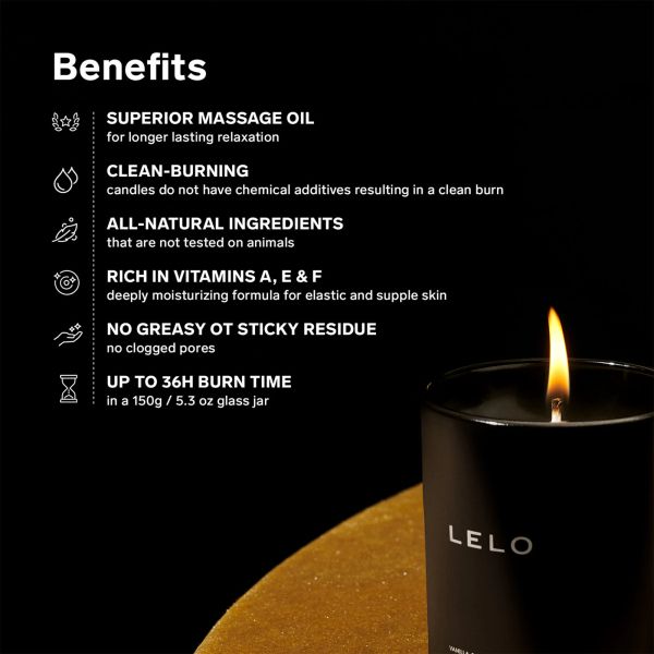 LELO Flickering Touch Massage Candle свещ за масаж, Snow Pear & Cedarwood, 150 г