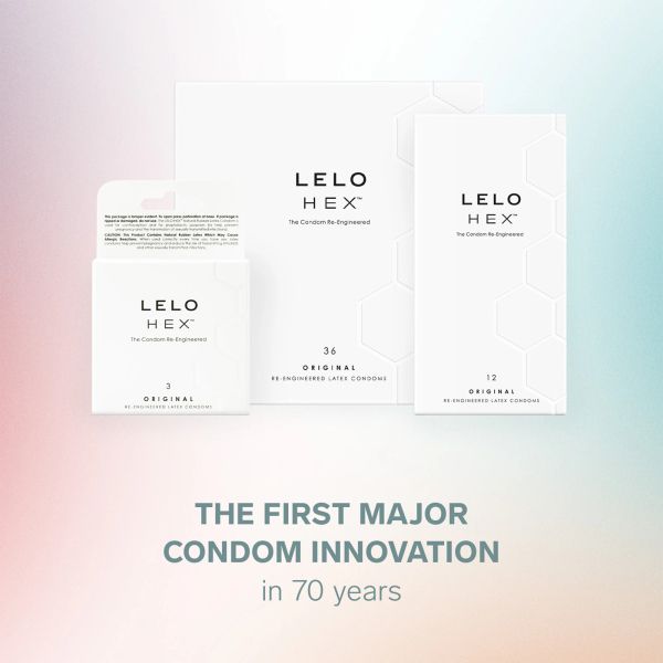 LELO HEX Original Condoms, 12 pcs