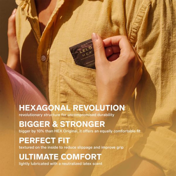 LELO HEX Respect XL презервативи