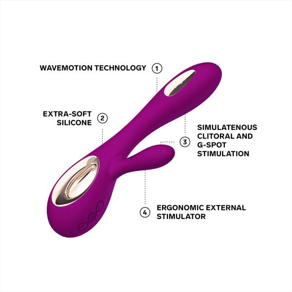 LELO SORAYA Wave вибратор със стимулиране на клитора, 21.5 см