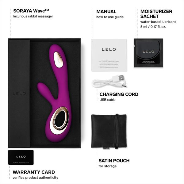 LELO SORAYA Wave вибратор със стимулиране на клитора, 21.5 см
