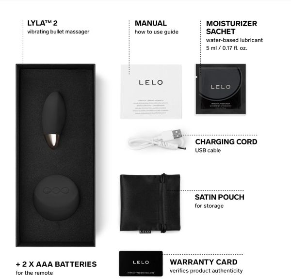 LELO Lyla 2 вибриращо яйце, Black/Gold, 8 см
