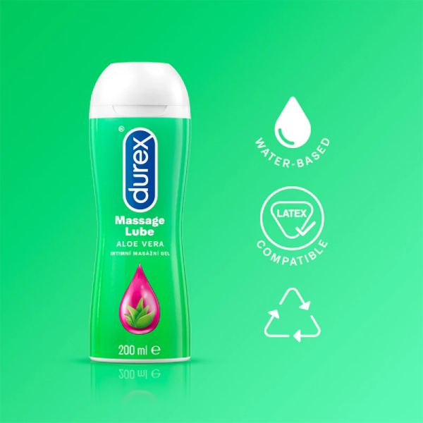 Durex Aloe Vera масажен гел за интимните части, 200 мл