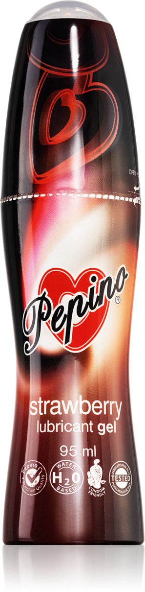 Pepino Strawberry медицинско средство лубрикант гел с вкус ягода, 95 мл
