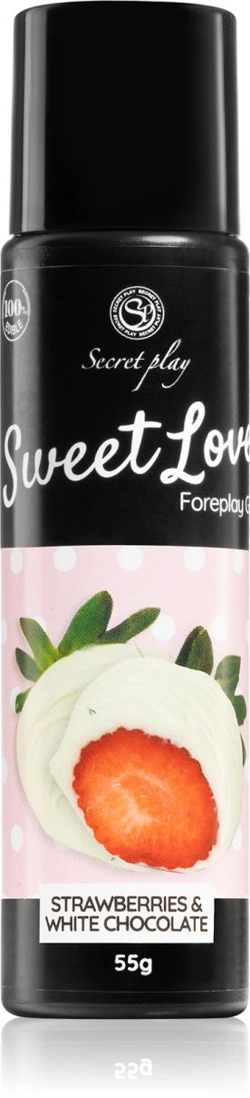 Secret Play Sweet Love Strawberry & White Chocolate Flavoured Lubricant Gel, 55 g