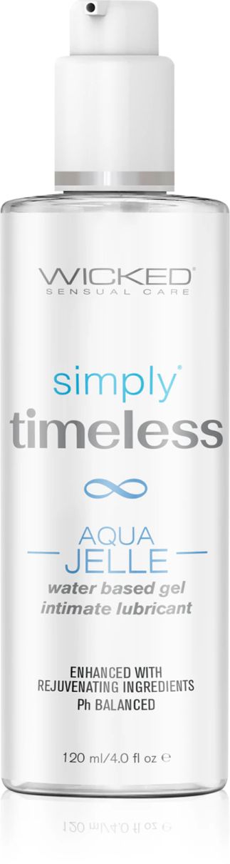 Wicked Simply Timeless Aqua Jelle Lubricant Gel, 120 ml