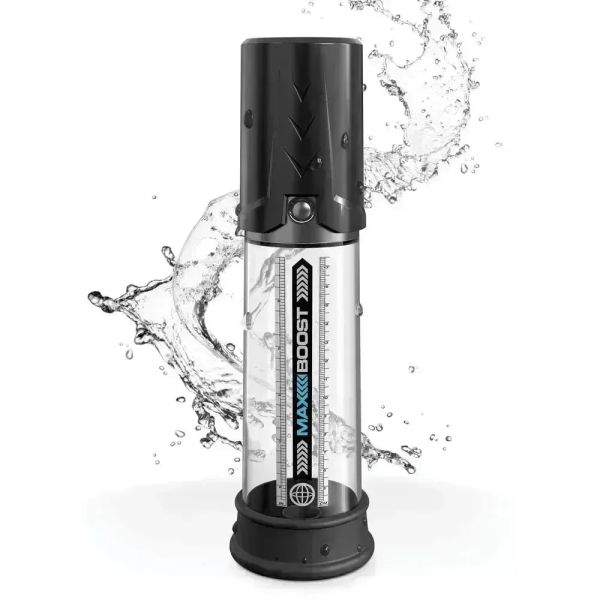 Pipedream Pump Worx Max Boost Black/Clear Manual Piston-Action Vacuum Penis Pump