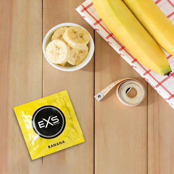 EXS Banana Flavoured Natural Latex Condom 54 mm