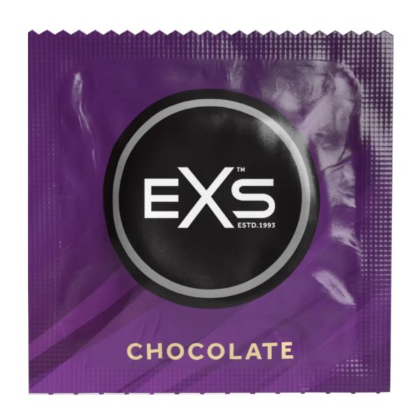 EXS Chocolate ароматизиран латексов презерватив с вкус на шоколад 54 mm