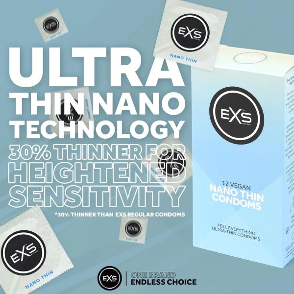 EXS Nano Thin ултратънък латексов презерватив 53 mm