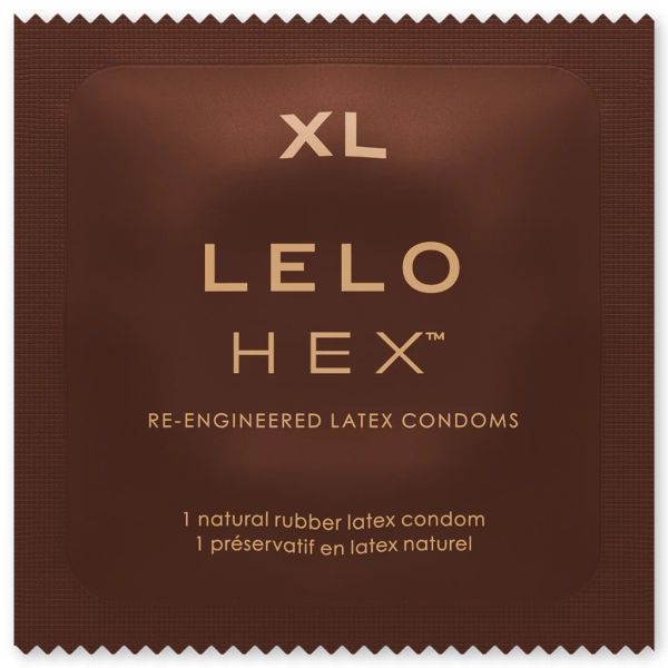 LELO HEX Respect XL ултратънък латексов презерватив 58 mm – 1 бр.