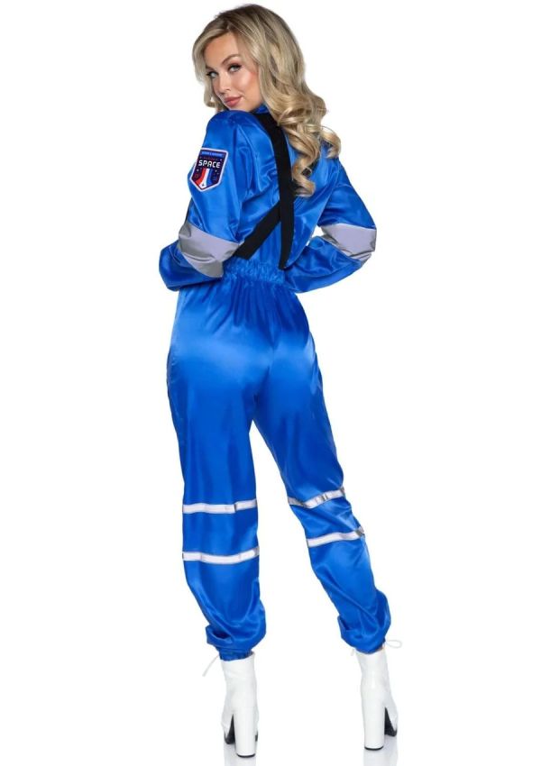 Leg Avenue Space Explorer Blue Astronaut Jumpsuit Costume S/M