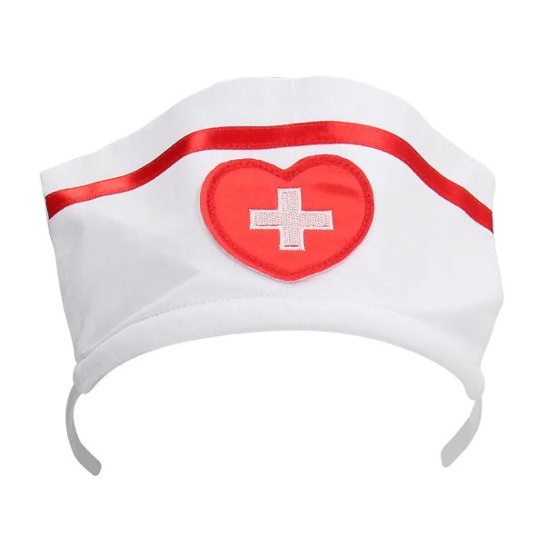 S-Line by Shots White Nurse Costume with Mini Dress and Headpiece S/M