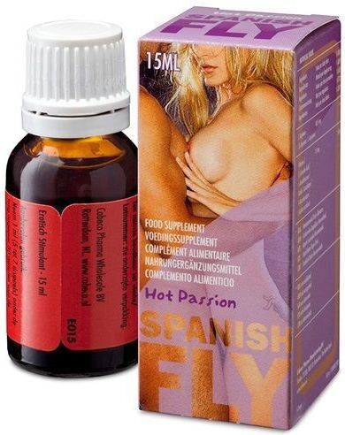 Cobeco Pharma Spanish Fly Hot Passion интимни капки с L-аргинин – 15 ml