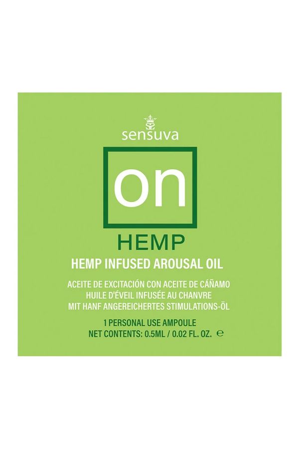 Sensuva ON Hemp стимулиращо масло за жени с конопено масло – 1 ампула 0.5 ml