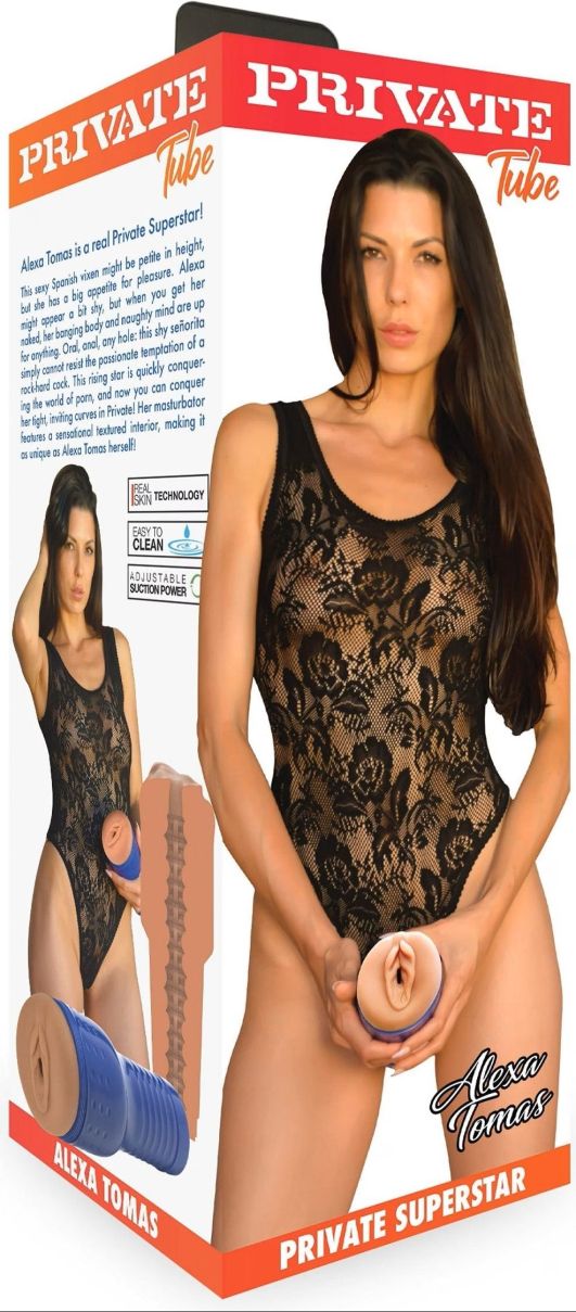 Private Tube Alexa Tomas Superstar Pussy Realistic Vaginal Masturbator with Adjustable Suction – 26 cm