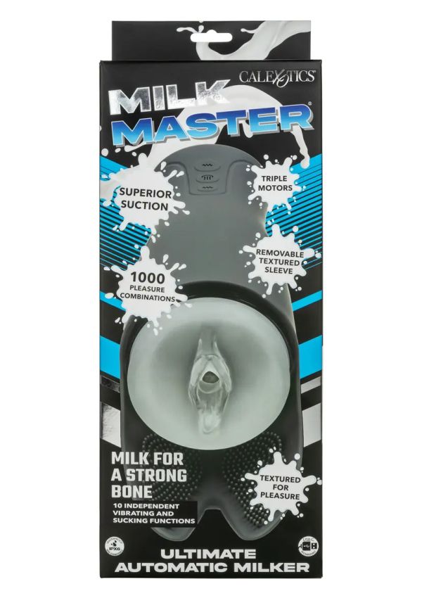 CalExotics Milk Master Ultimate автоматичен мастурбатор с вакуум и вибрации – черен
