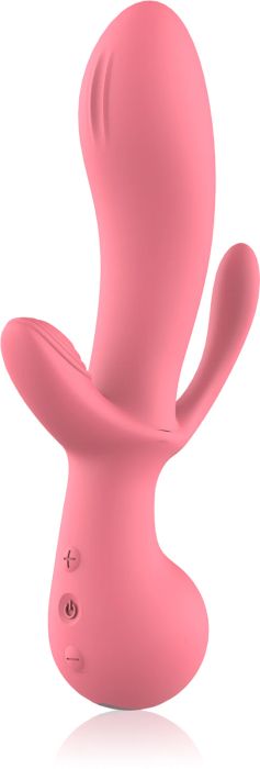 Dream Toys Amour Triple Pleasure Clair Clitoral Stimulation Vibrator, 21.5 cm