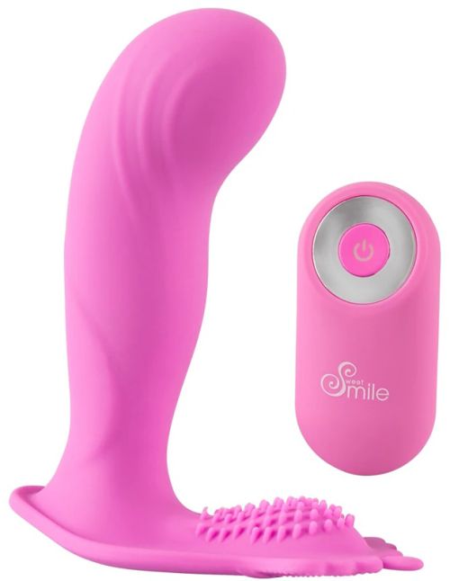 Sweet Smile G-Spot Panty Vibe вибратор за бельо, Pink/Silver, 11.7 см