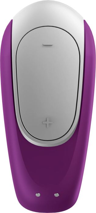 Satisfyer Double FUN вибратор за двойки, Purple, 9.2 см