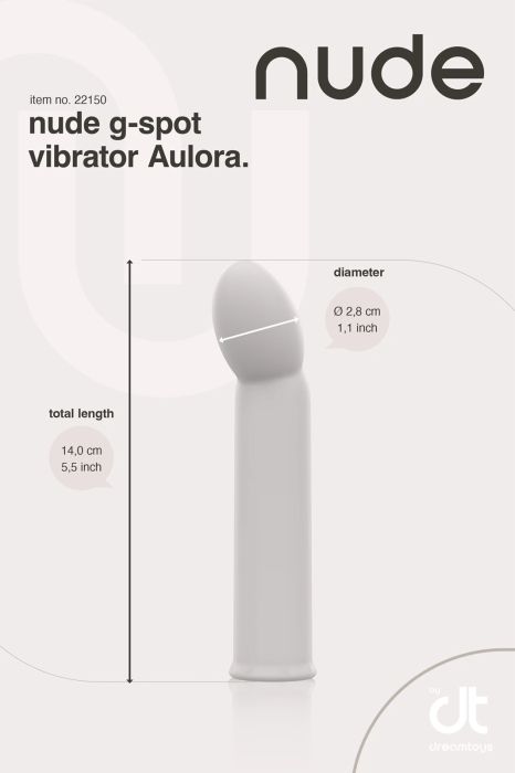 Dream Toys NUDE Aulora Travel G-Spot вибратор, Grey, 14 см