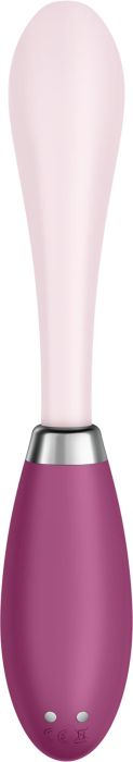 Satisfyer G-SPOT FLEX 3 Vibrator, Purple/Pink/Red, 19.3 cm