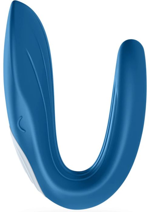 Satisfyer Partner Whale вибратор за двойки, Blue/White, 9 см
