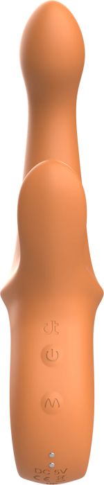 Dream Toys Glam G-Spot Clitoral Stimulation Vibrator, Orange, 22.7 cm