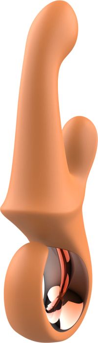 Dream Toys Glam G-Spot Clitoral Stimulation Vibrator, Orange, 22.7 cm