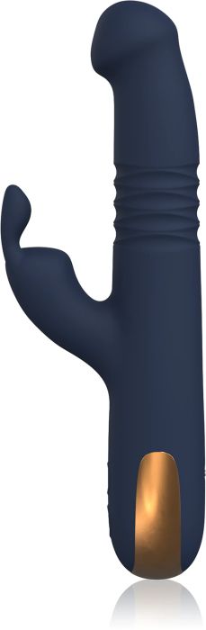 Dream Toys Goddess Collection Phaedra вибратор със стимулиране на клитора, Blue/Gold, 22.3 см