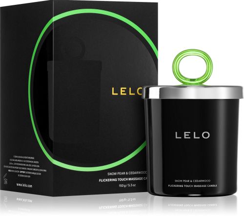 LELO Flickering Touch Massage Candle, Snow Pear & Cedarwood, 150 g