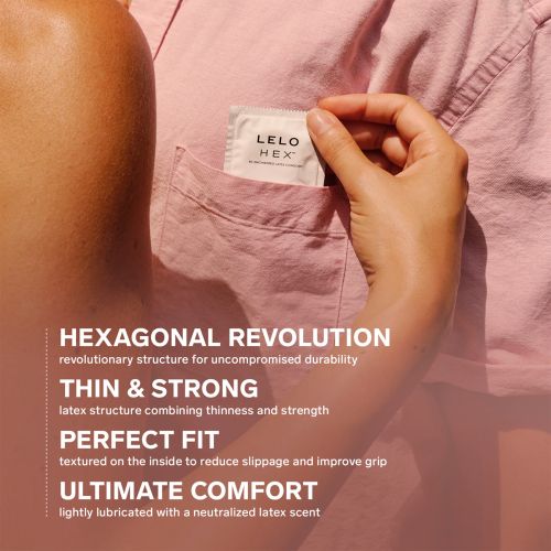 LELO HEX Original Condoms, 12 pcs